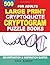 500 Large Print For Adults CryptoQuote&Cryptogram Puzzle Books