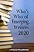 Who's Who of Emerging Writers 2020 by Steve Carr