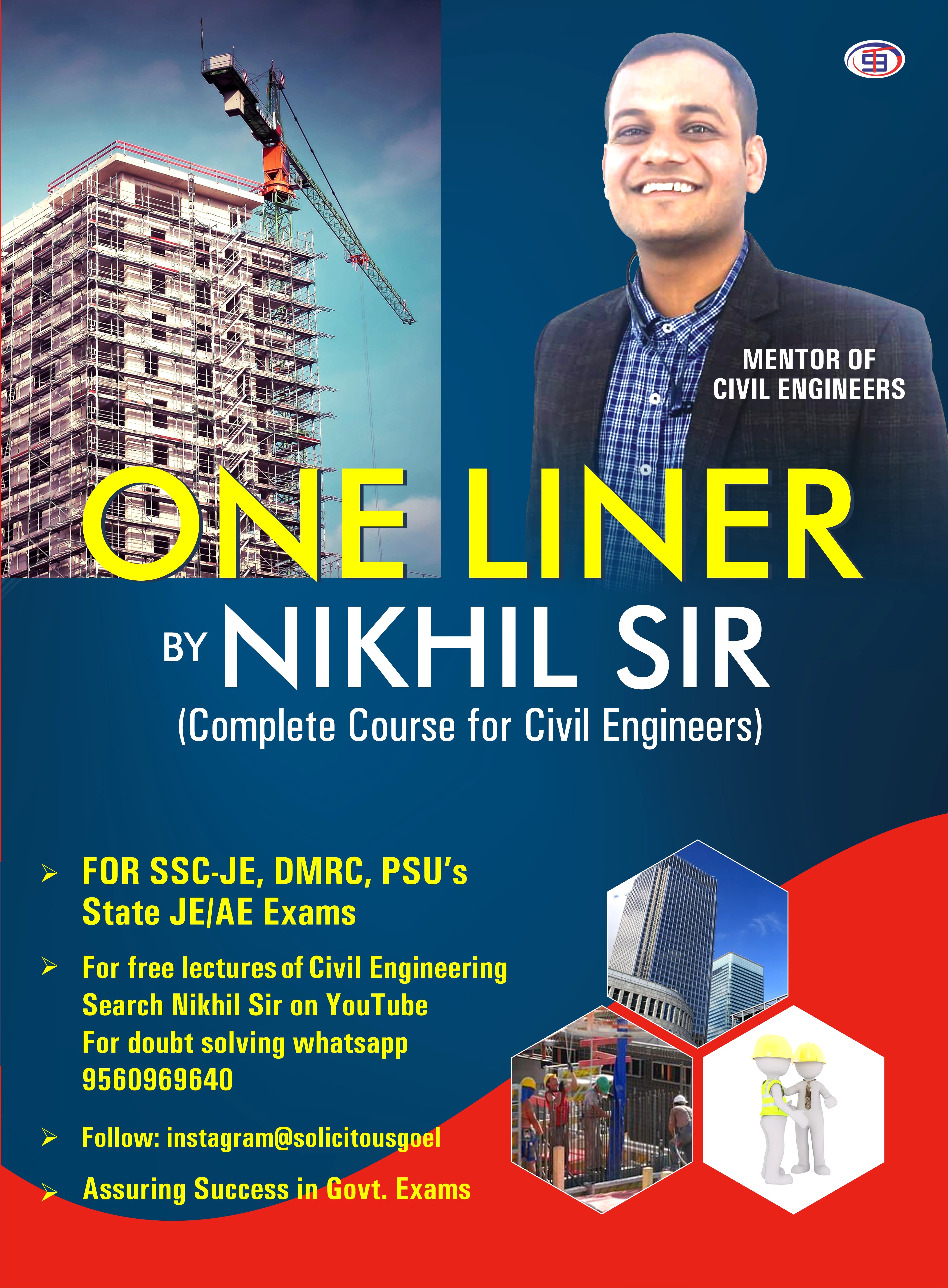 One Liner by Nikhil Sir (A Complete Course for Civil Engineers)