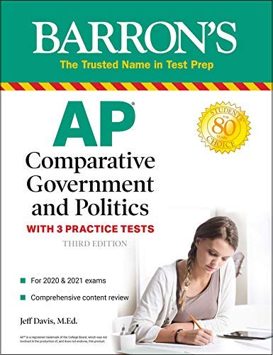 AP Comparative Government and Politics: With 3 Practice Tests
