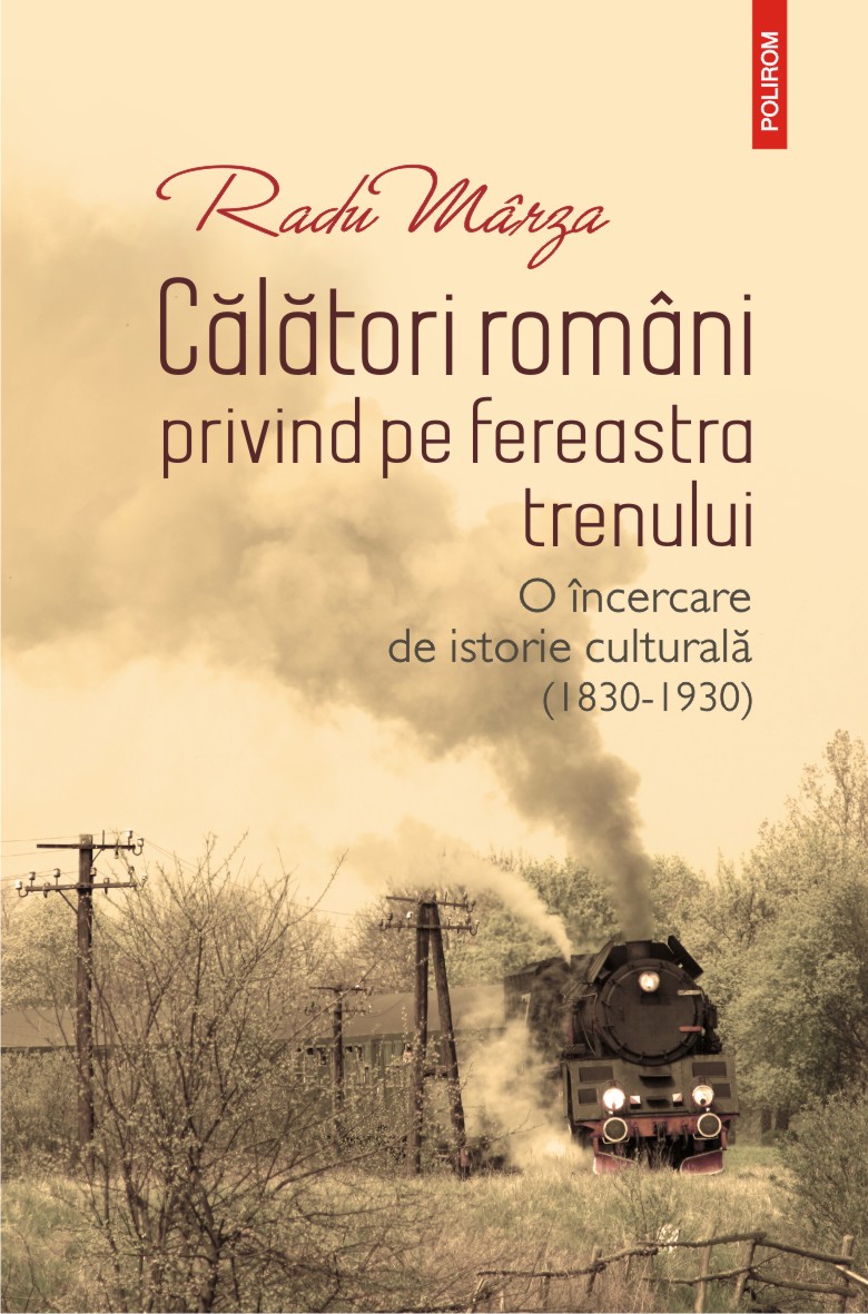 Călători români privind pe fereastra trenului