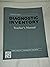 DIAGNOSTIC INVENTORY Teacher's Manual