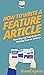 How To Write a Feature Arti...