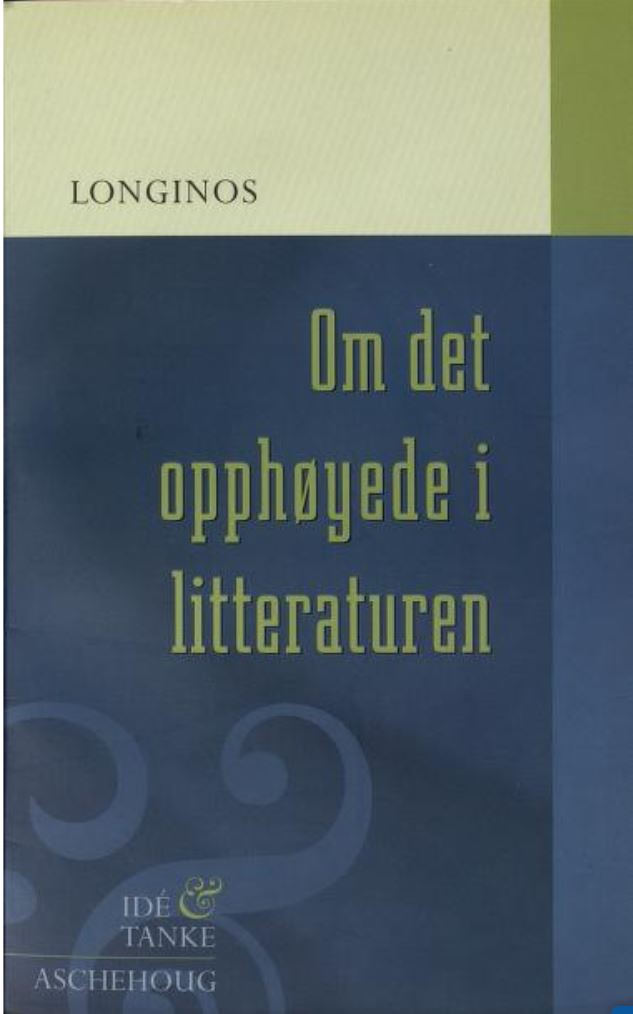 Om det opphøyde i litteraturen (Hardcover)