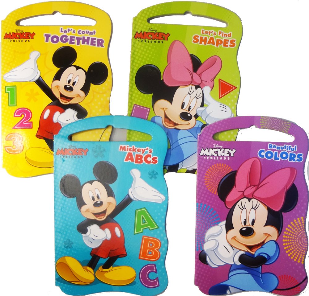 Disney Mickey and Friends Baby Beginner Board Books (Set of 4 Shaped Board Books)