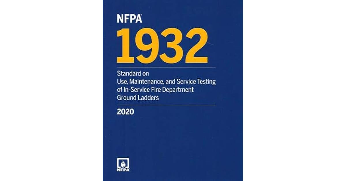NFPA 1932, Standard on Use, Maintenance, and Service Testing of In