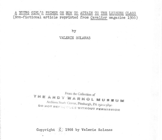 A Young Girl's Primer, or How to Attain to the Leisure Class