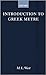 Introduction to Greek Metre (Clarendon Paperbacks)