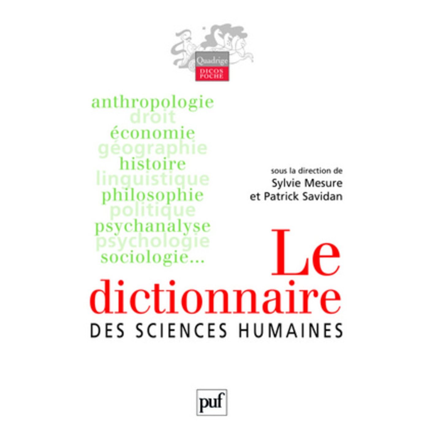 Dictionnaire Des Sciences Humaines Le By Sylvie Mesure