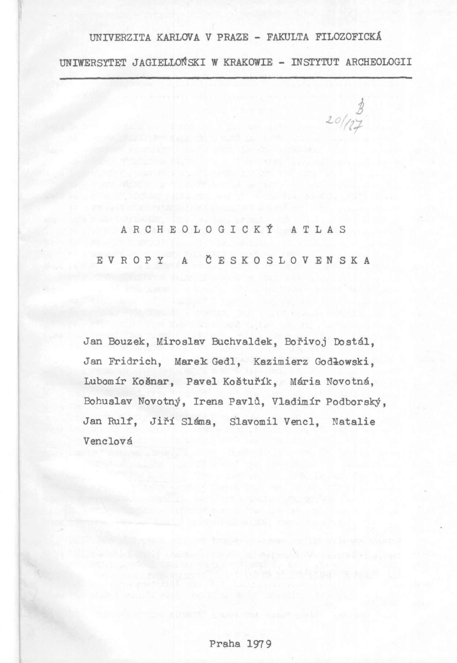 Archeologický atlas Evropy a Československa