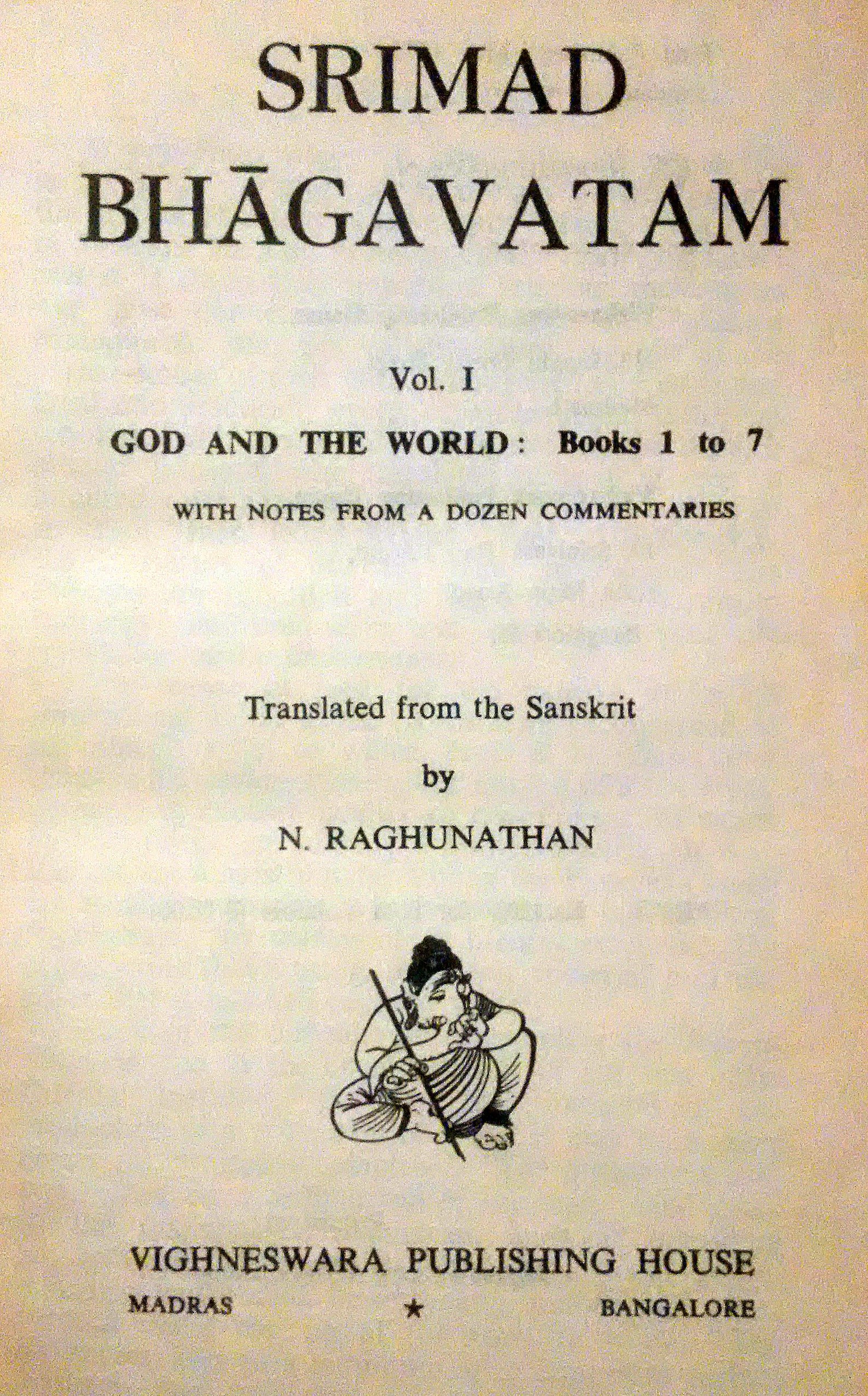 Srimad Bhāgavatam (Vol. I)