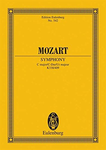 Symphony 34 K. 338/409 C Maj (Paperback)