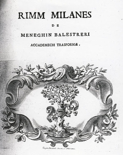 Rimm milanes de Meneghin Balestreri accademech trasformae (Unknown Binding)