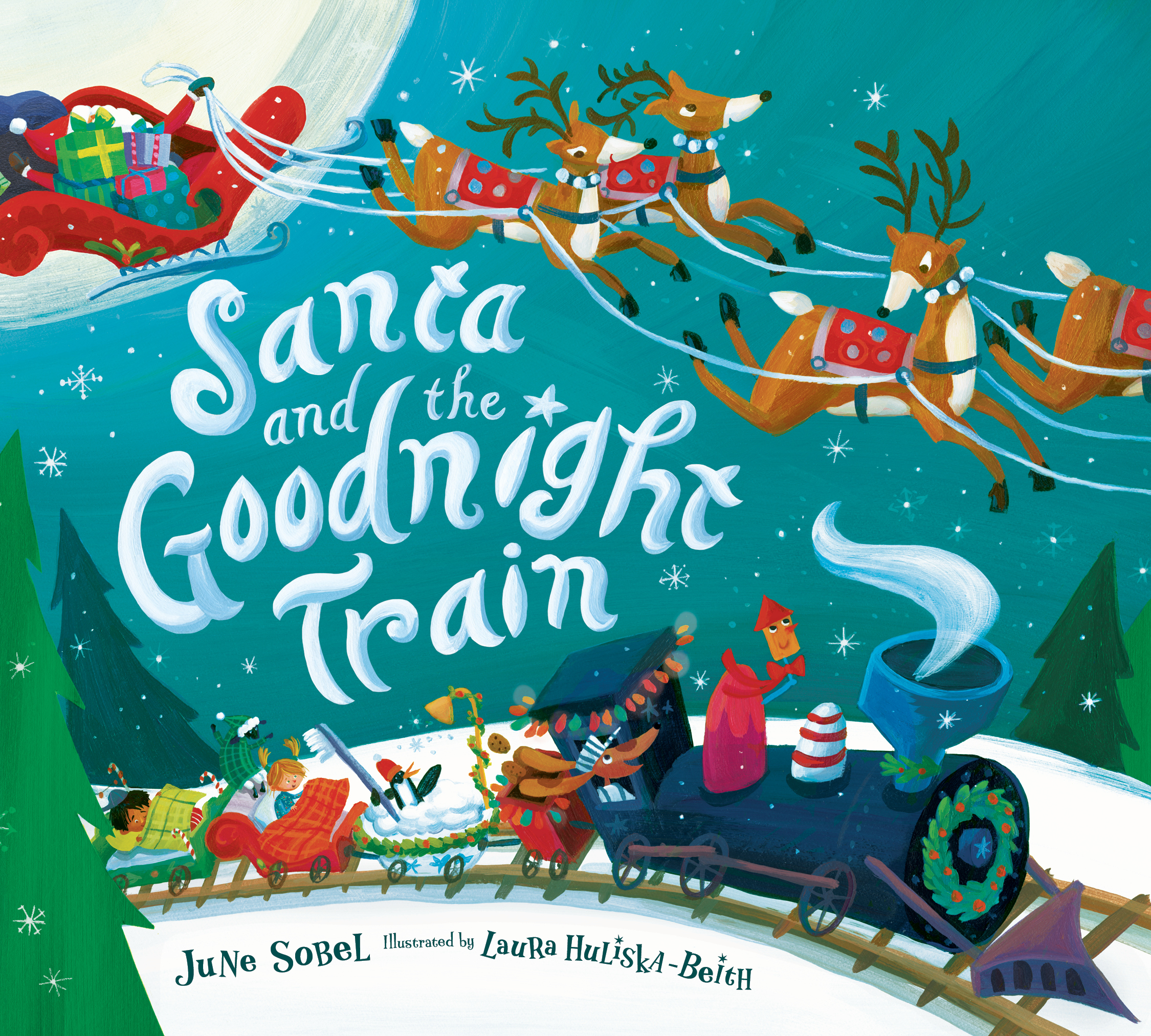 Santa and the Goodnight Train: A Soothing Adventure to Bedtime on the Goodnight Train