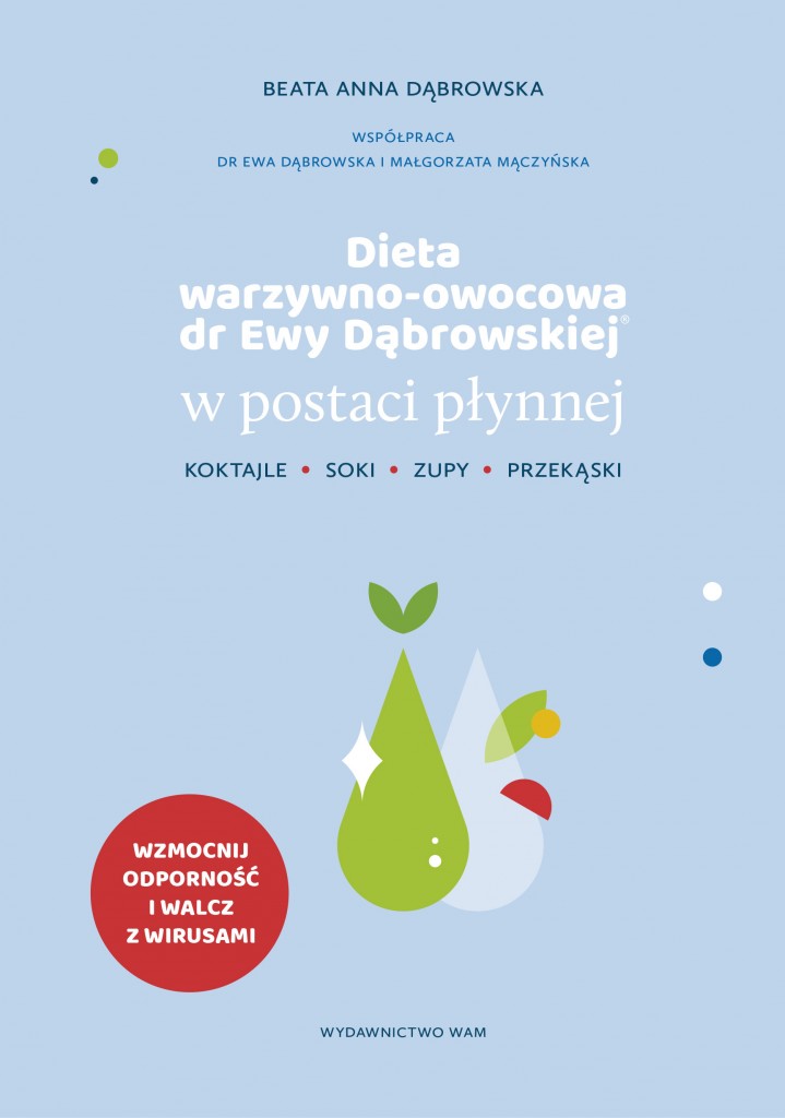 Dieta warzywno-owocowa dr Ewy Dąbrowskiej® w postaci płynnej. Koktajle, soki, zupy, przekąski