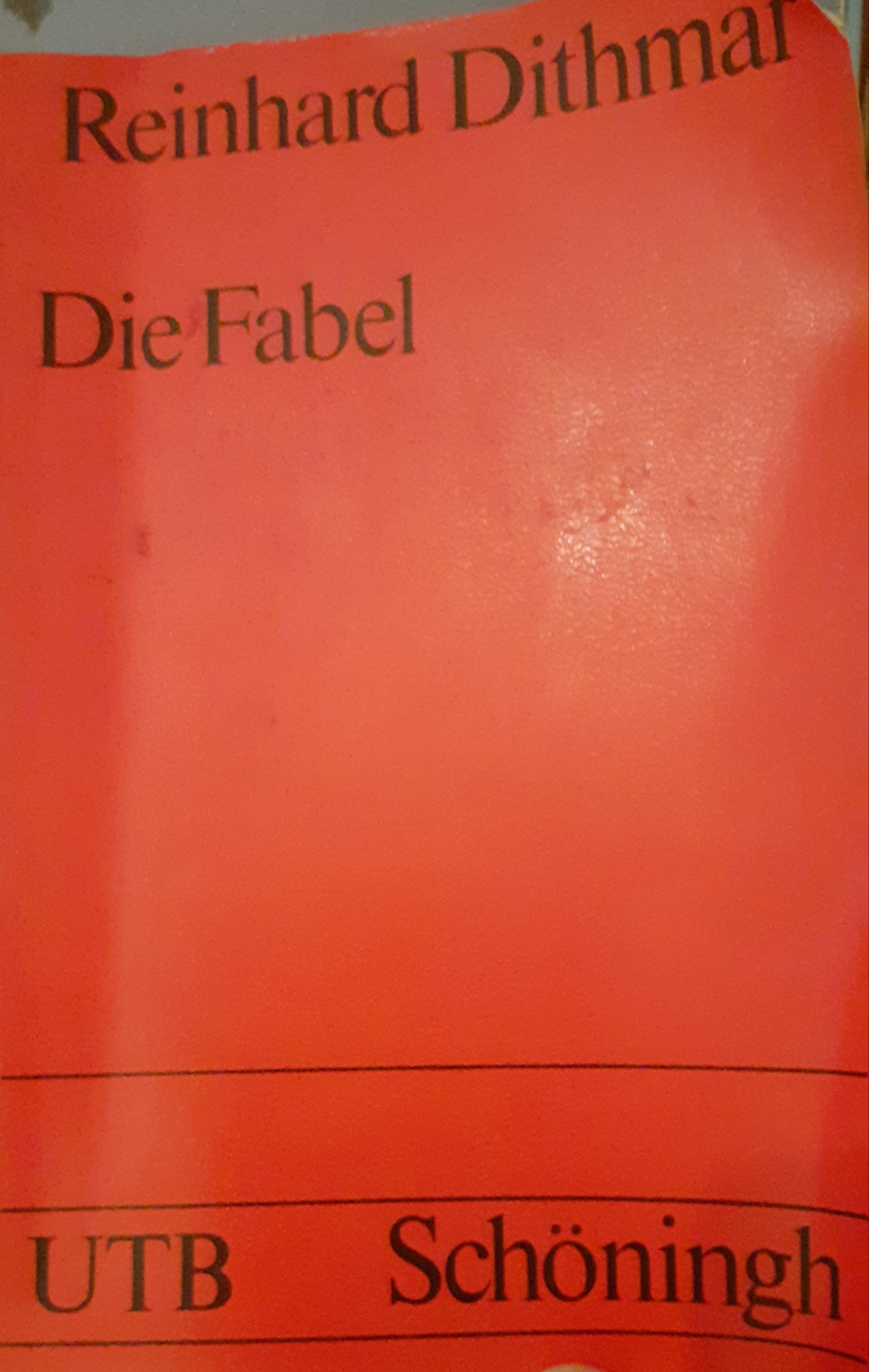Die Fabel. Geschichte, Struktur, Didaktik
