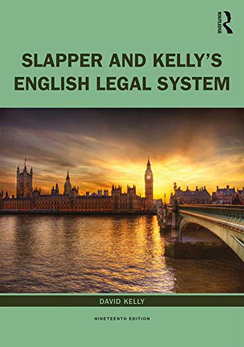 Slapper and Kelly's The English Legal System (Kindle Edition)
