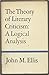 The Theory of Literary Criticism: A Logical Analysis