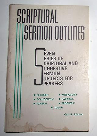 SCRIPTURAL SERMON OUTLINES Dollar Sermon Library