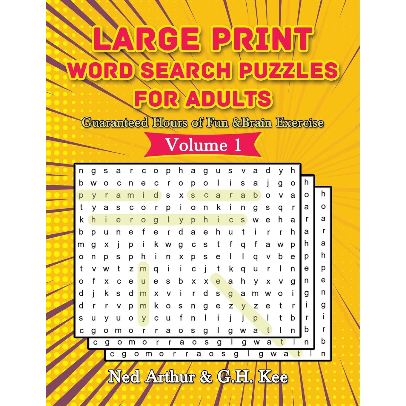 large print word search puzzles for adults guaranteed hours of fun brain exercise by ned arthur