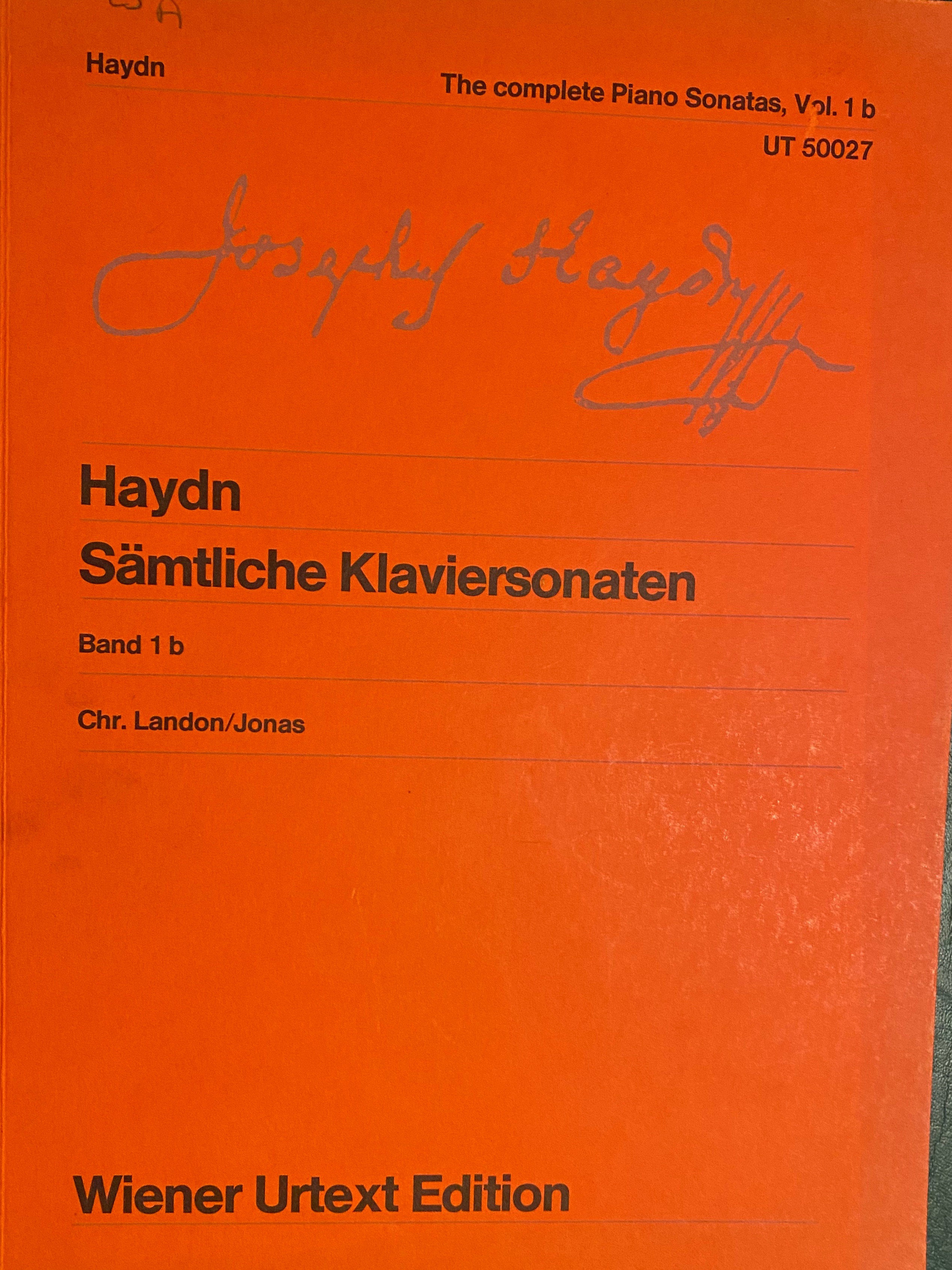 Haydn Complete Piano Sonatas Volume 1b (Paperback)