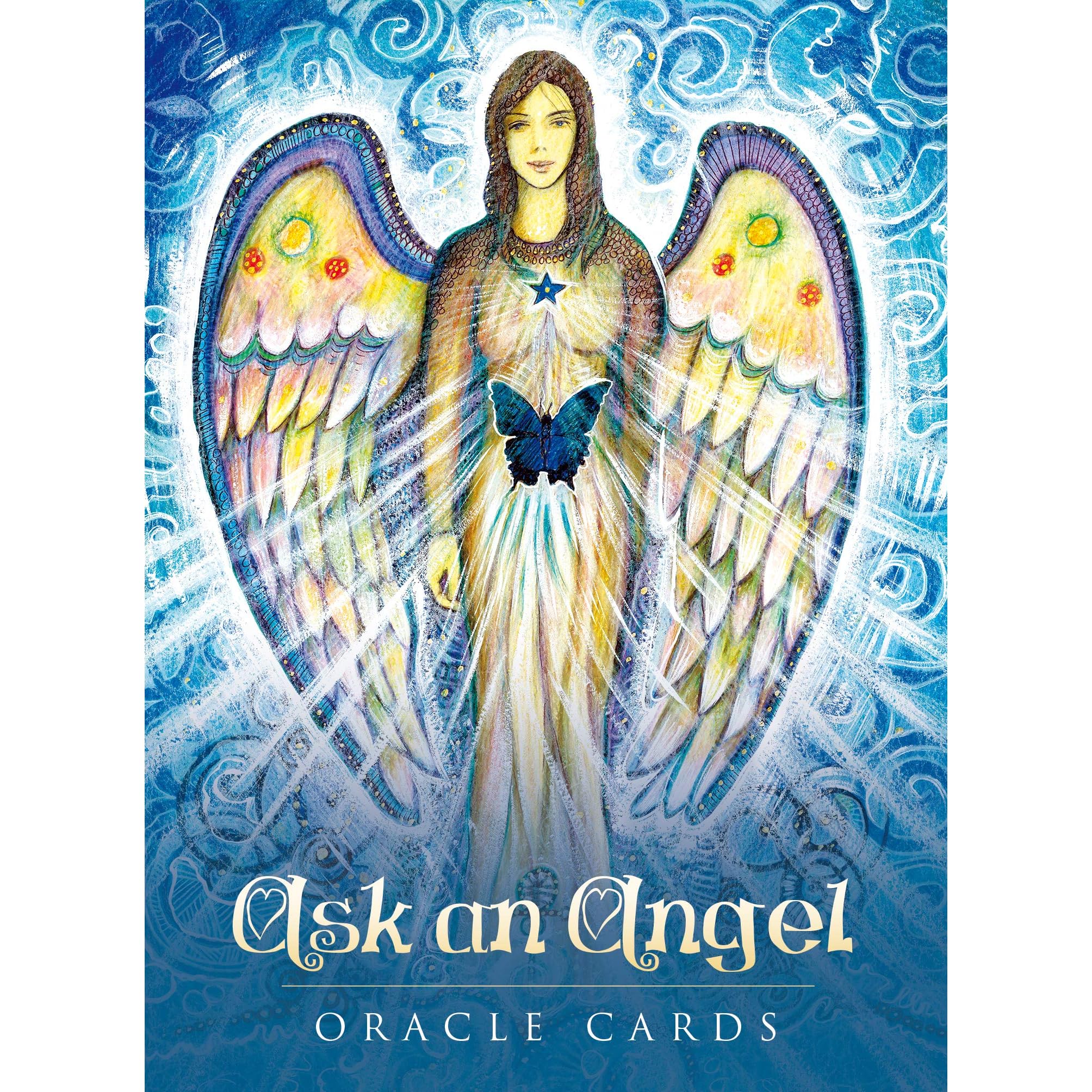 Ask an Angel Oracle Cards: 42 cards and 124-page guidebook by Carisa Mellado