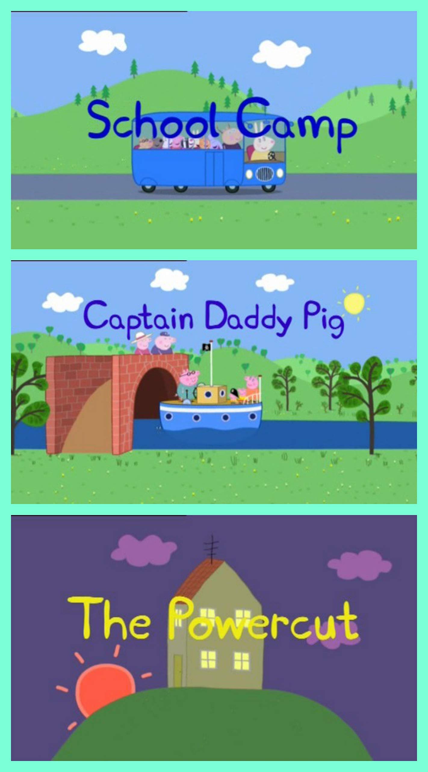 Storybook Collection: School Camp, Captain Daddy Pig and The Powercut - Great Picture Book For Kids (Kindle Edition)