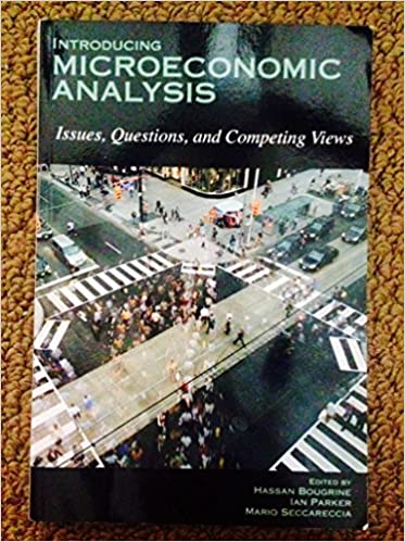 Introducing Microeconomic Analysis: Issues, Questions, and Competing Views