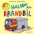Halvan kör brandbil