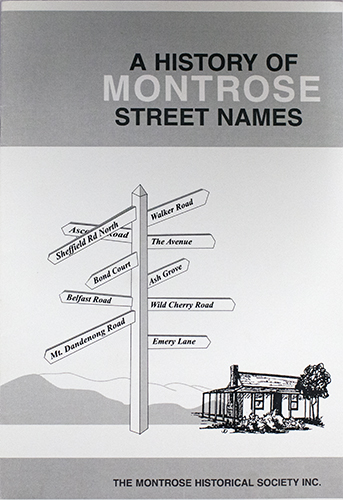 A History of Montrose Street Names