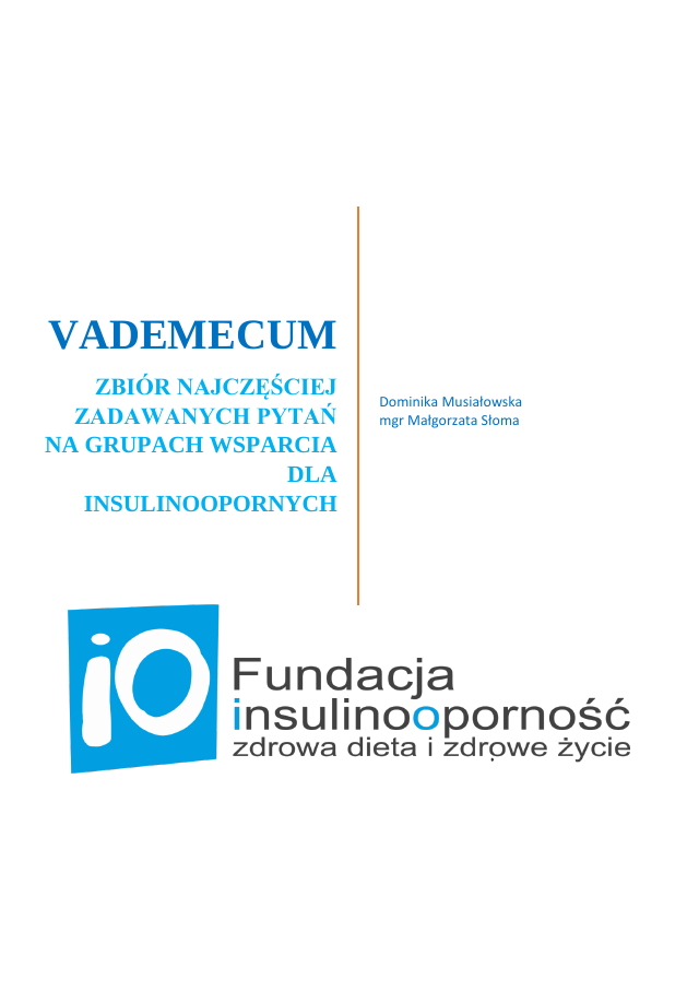 Vademecum. Zbiór najczęściej zadawanych pytań na grupach wsparcia dla insulinoopornych
