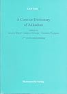 Concise Dictionary of Akkadian by Jeremy A. Black