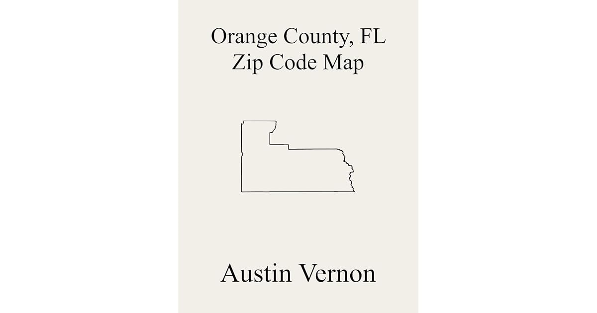 Orange County, Florida Zip Code Map Includes Union Park, Southwest