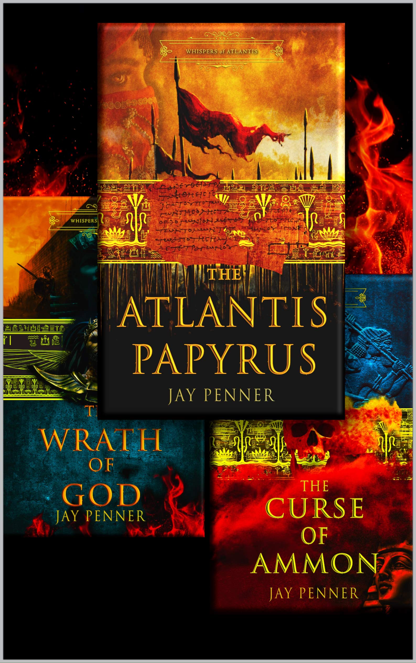 Whispers of Atlantis, Books 1–3: The Deon & Eurydice Saga — An Ancient Historical Fiction Trilogy of Egypt, Persia, and India (Kindle Edition)