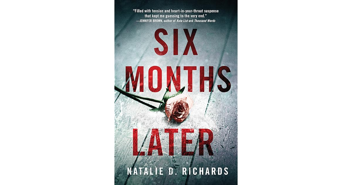 Book giveaway for Six Months Later by Natalie D. Richards