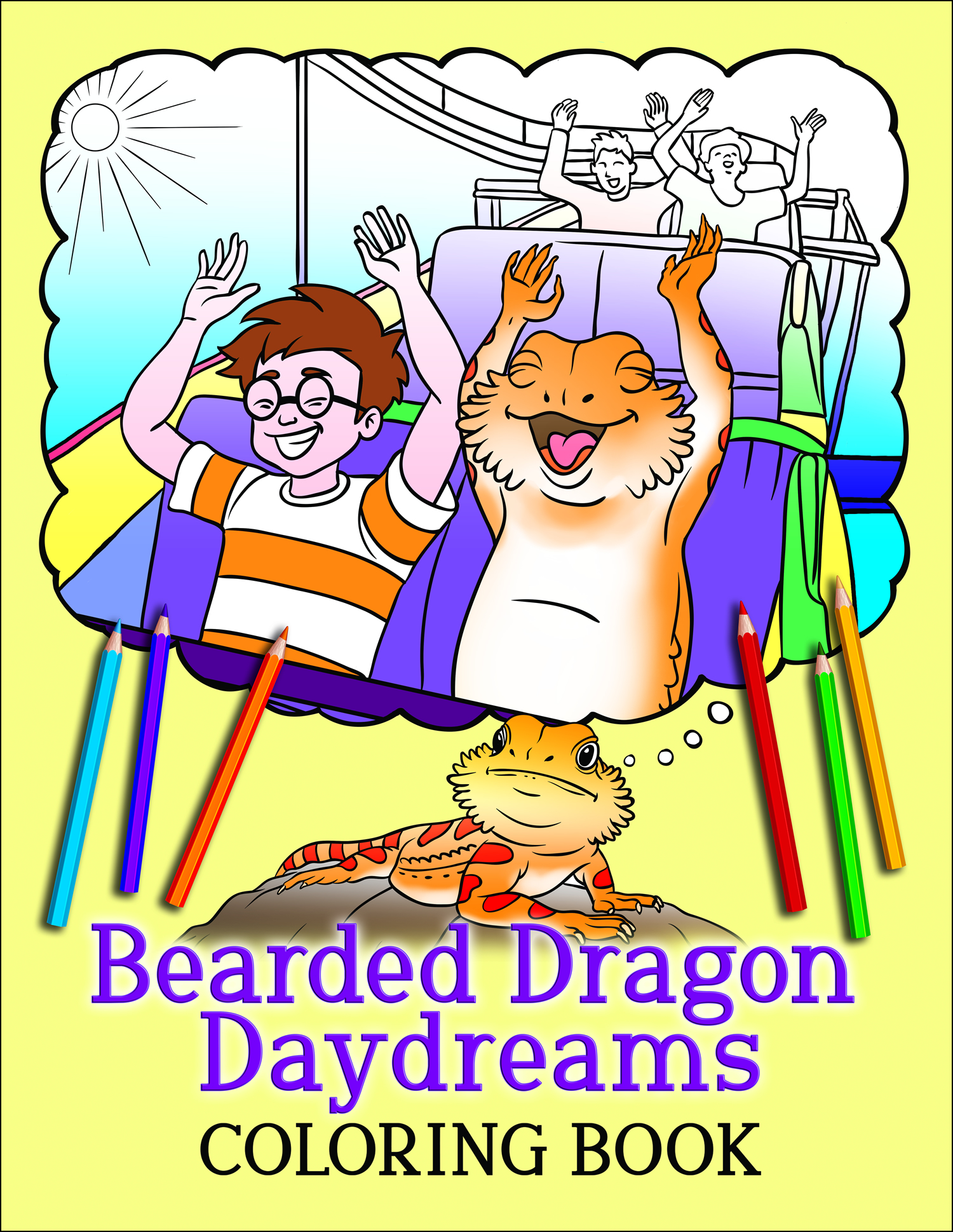 Bearded Dragon Daydreams Coloring Book