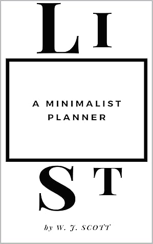 Capa do Livro LIST: A Minimalist Planner: Undated Daily Weekly Monthly Planner 2020