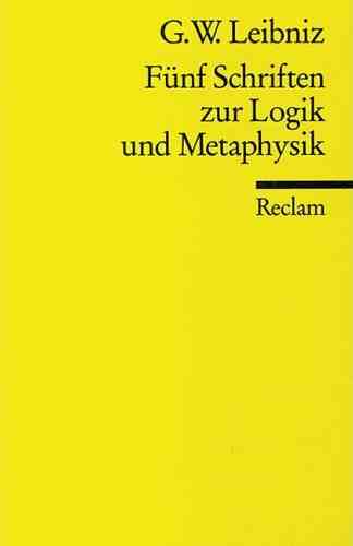 Fünf Schriften zur Logik und Metaphysik (Paperback)