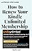 How to Renew Your Kindle Unlimited Membership by Charlie Scott