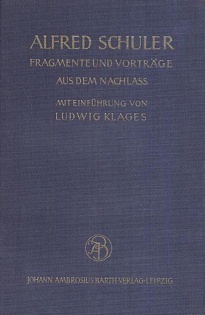 Fragmente und Vorträge aus dem Nachlass