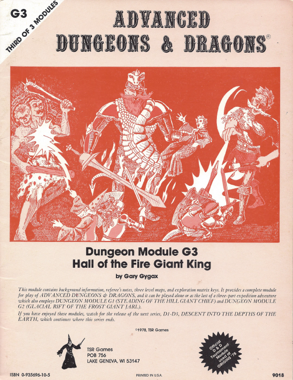 G3 Hall of the Fire Giant King