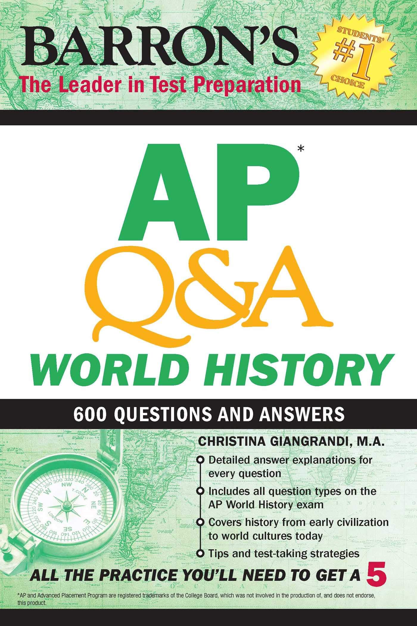 AP Q&A World History: With 600 Questions and Answers (Barron's AP)