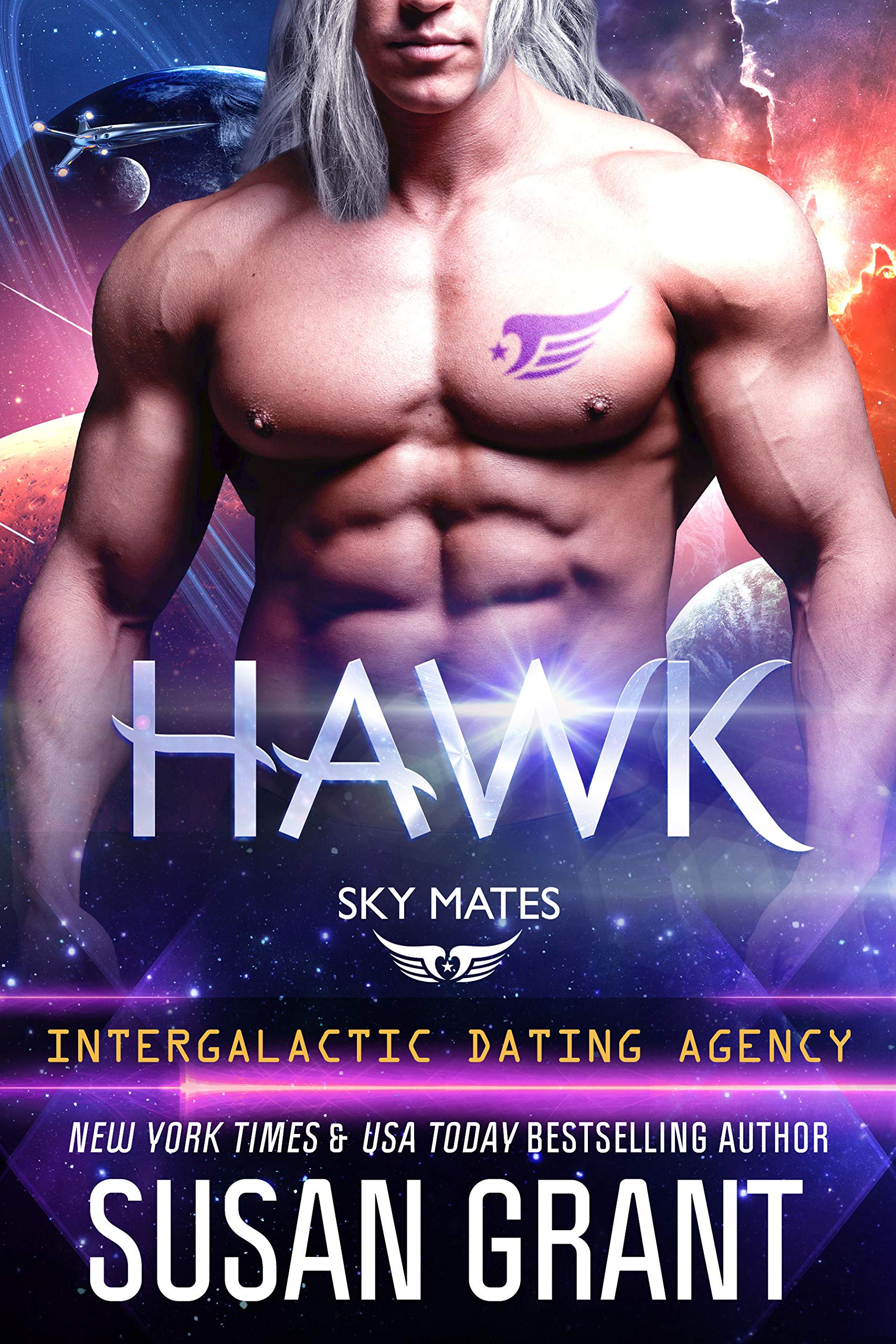 Hawk (Sky Mates, #1; Intergalactic Dating Agency)