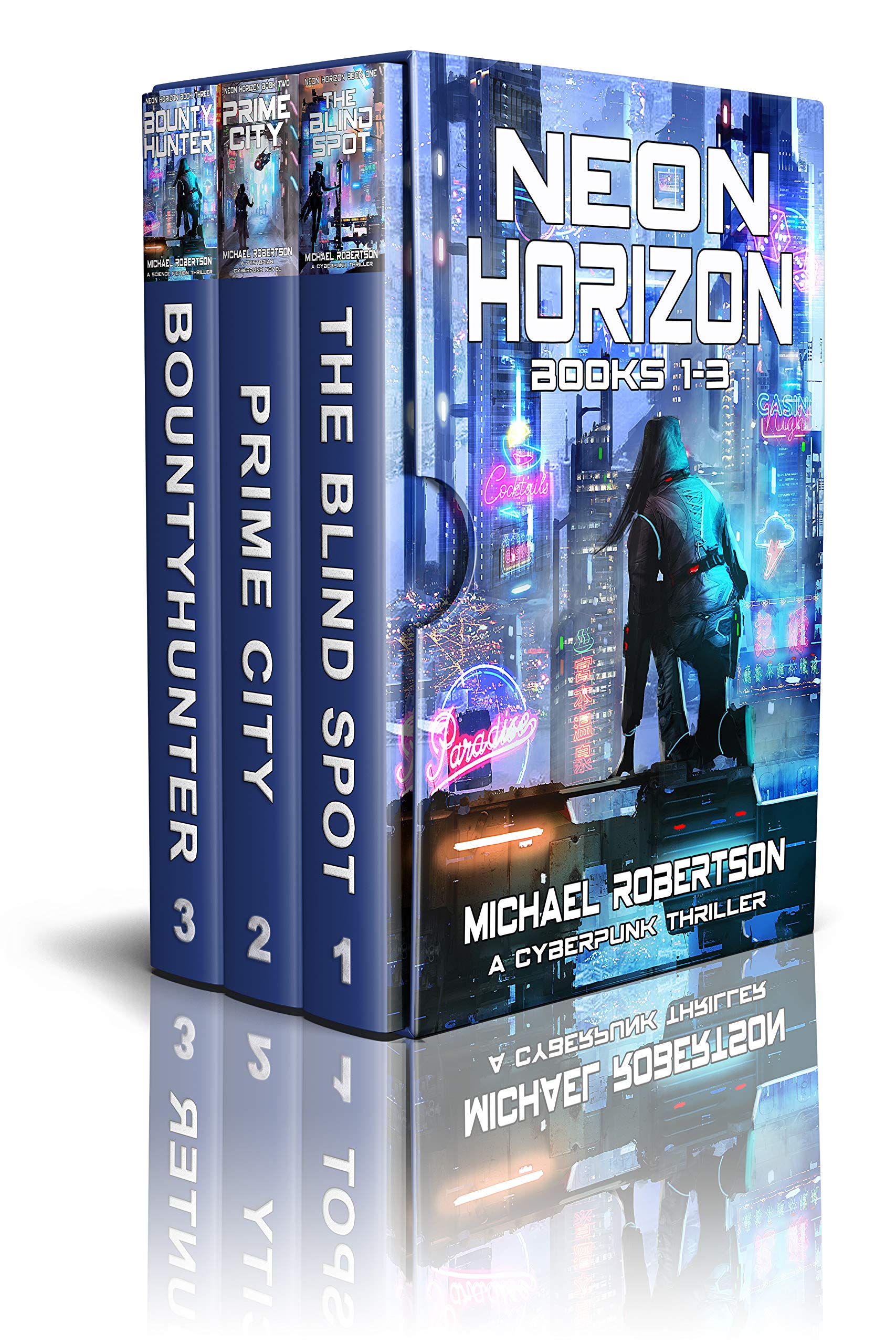 Neon Horizon - Books 1 - 3 Box Set: A Cyberpunk Thriller (Neon Horizon - The Complete Series)