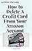 How to Delete A Credit Card...