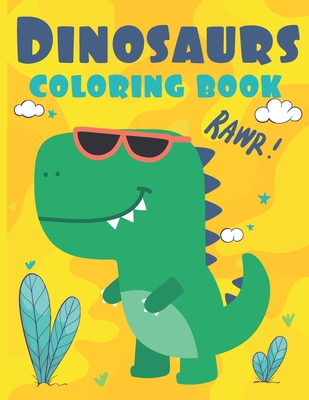 dinosaur coloring book: great gift fun and cute for kids boys girls and toddlers preschoolers ages 4-8,3-8, 6-8, Unique Illustrations fantastic dinosaur facts drawing activity book