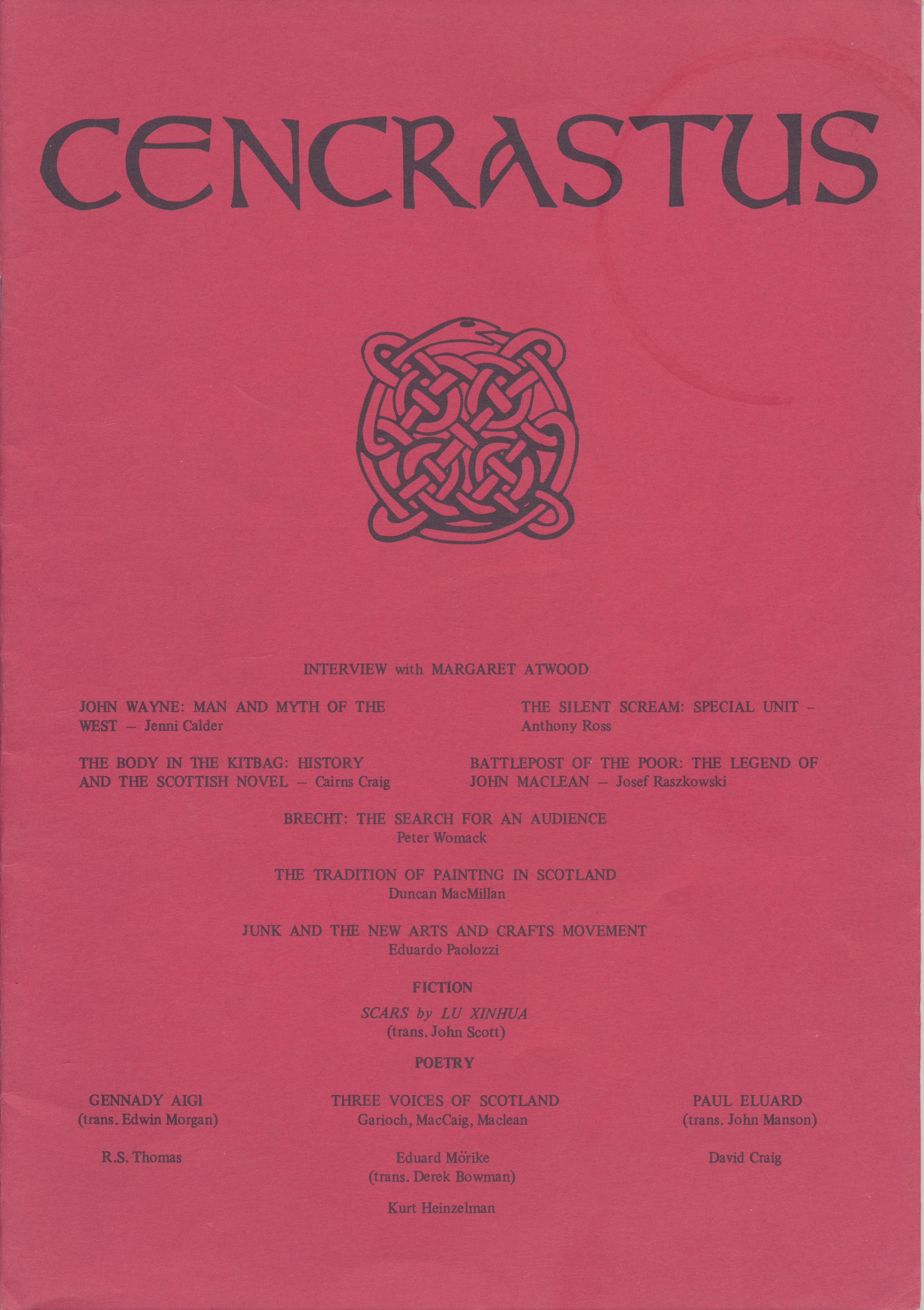 Cencrastus No. 1: Autumn 1979