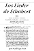 Los lieder de Schubert, vol...
