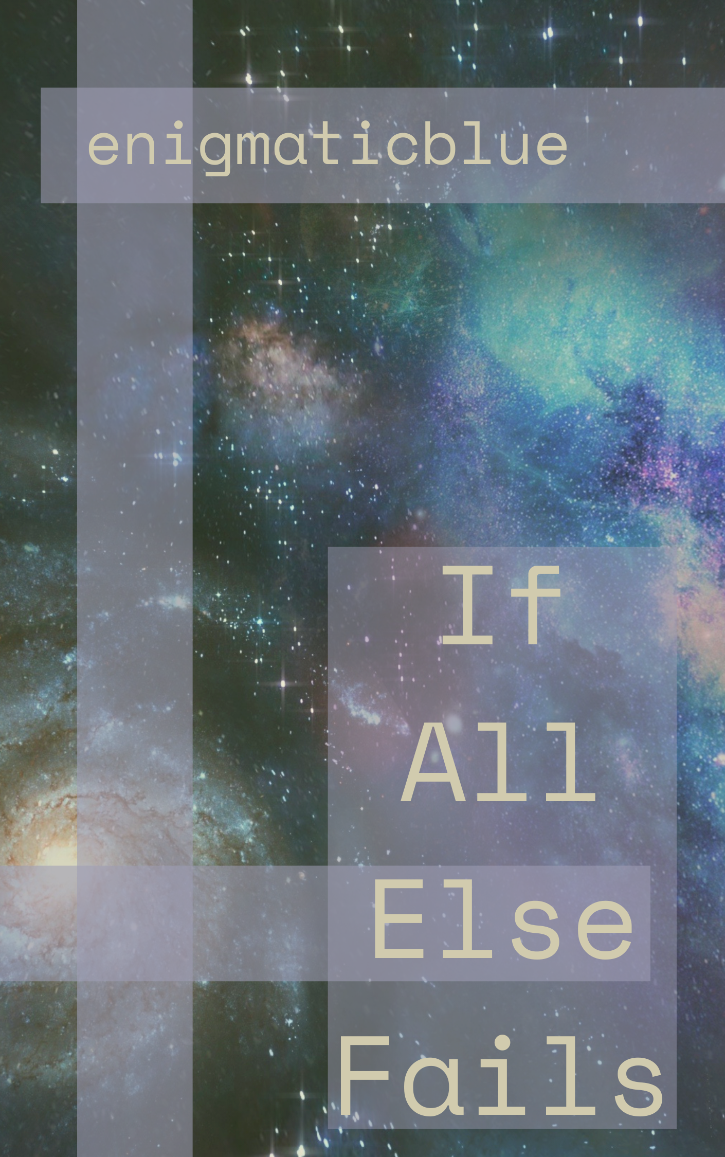 If All Else Fails (If All Else Fails, #1)