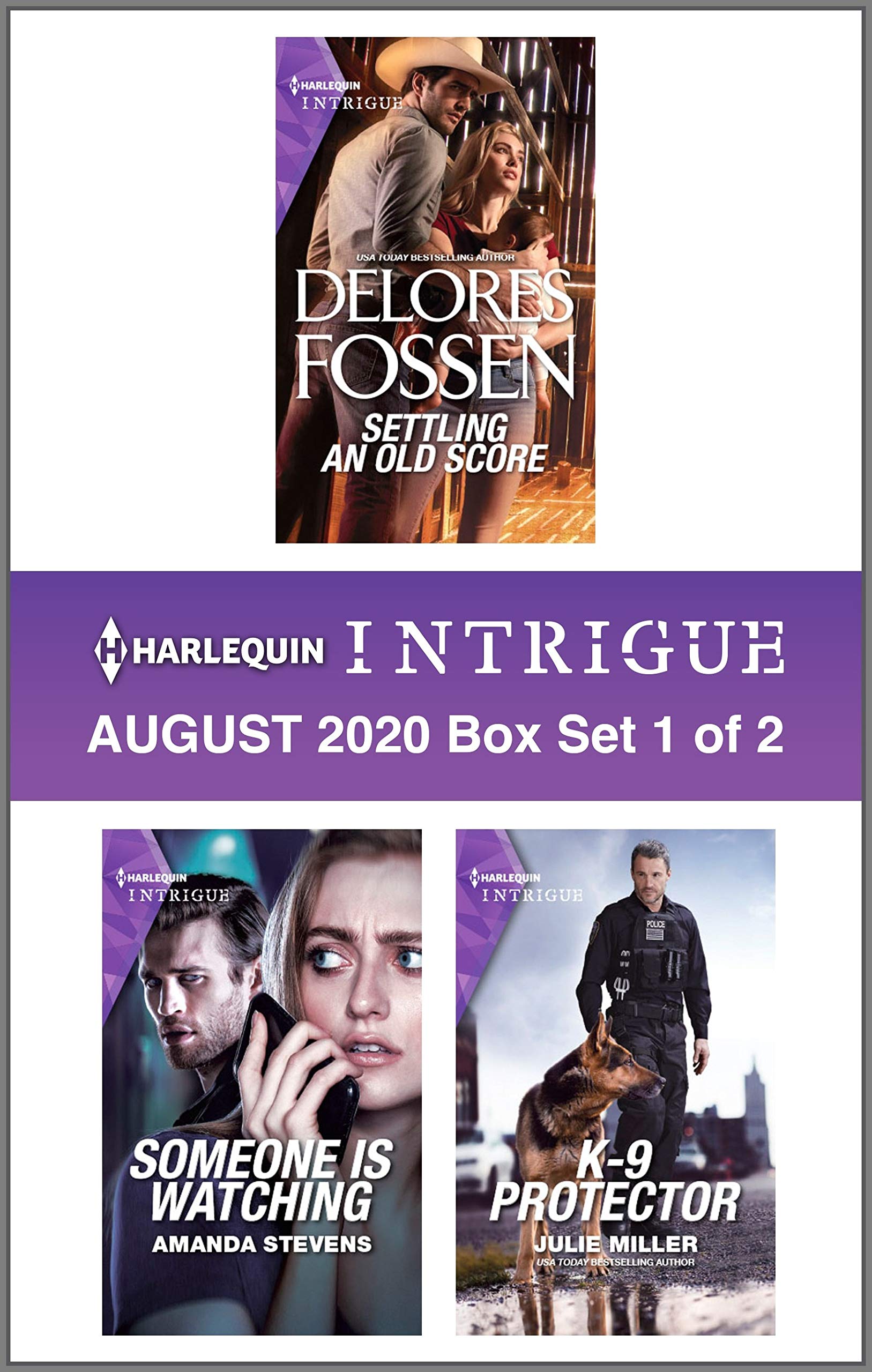 Harlequin Intrigue August 2020 - Box Set 1 of 2: Settling an Old Score\Someone is Watching\K-9 Protector